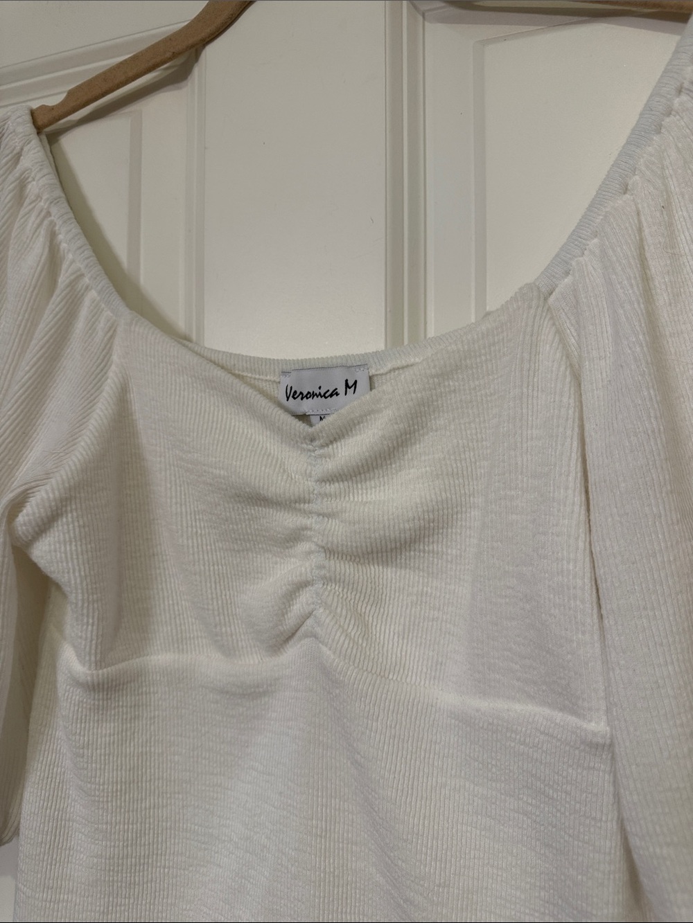 Veronica M Terry Cloth Ribbed Top - Picture 2 of 4